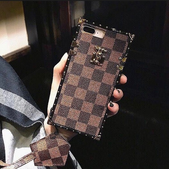 Plaid iPhone Embroidered Trunk Phone case - Picture 1 of 2